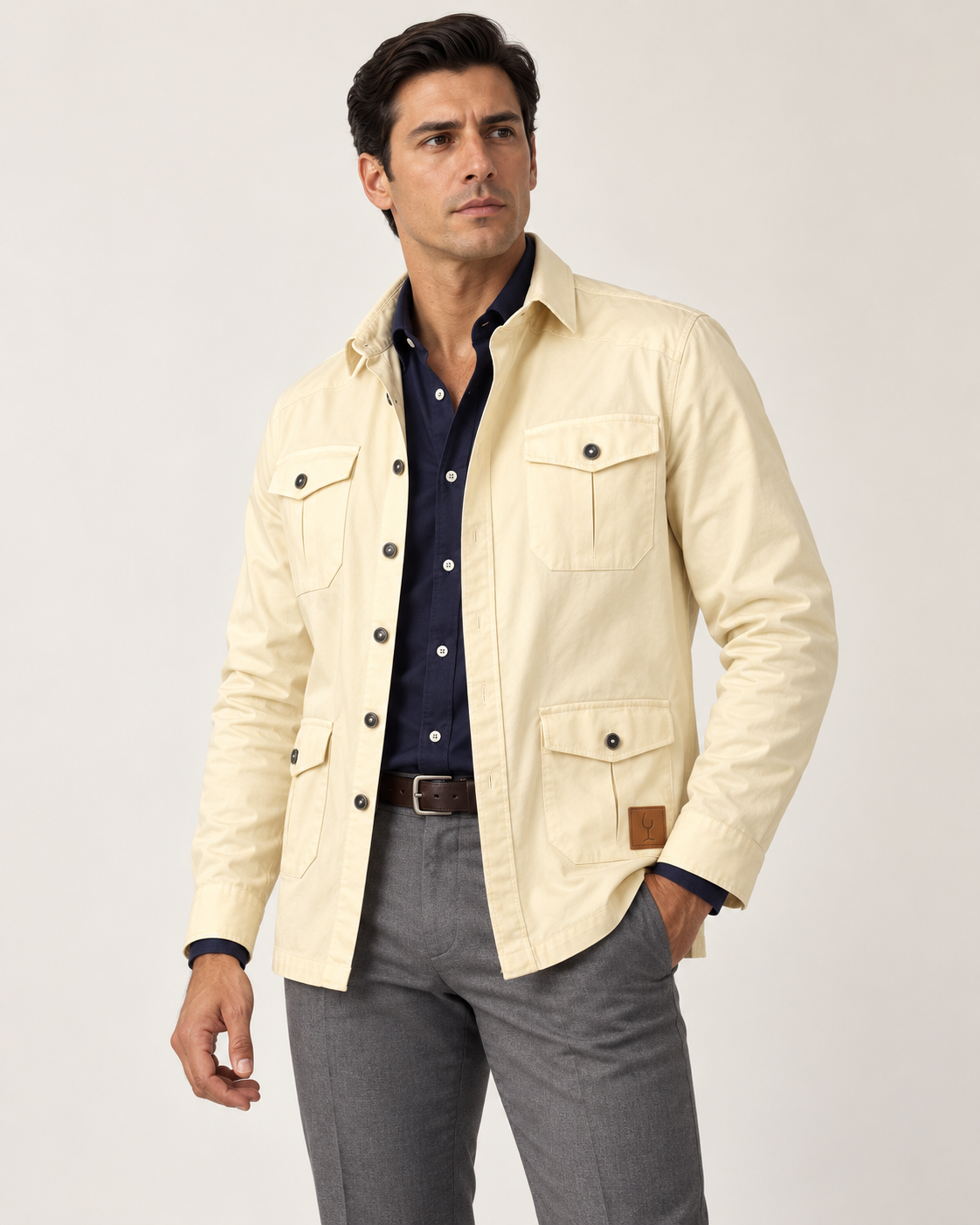 Sobre Camisa Beige