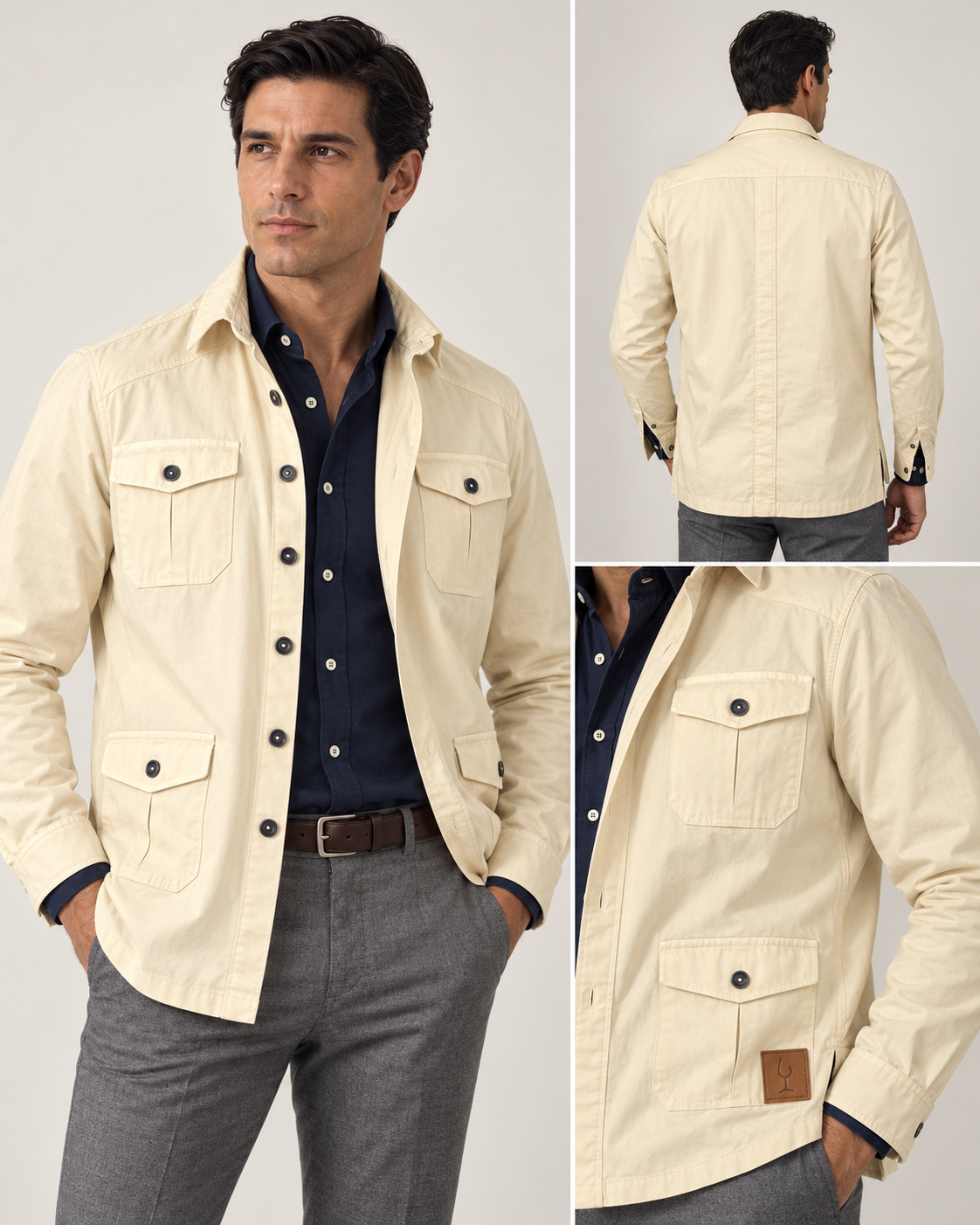 Sobre Camisa Beige