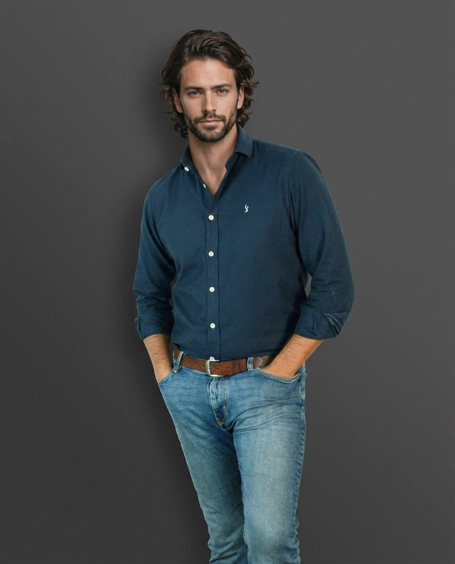 Camisa Azul Marino