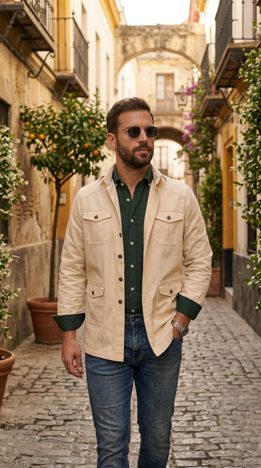 Sobre Camisa Beige